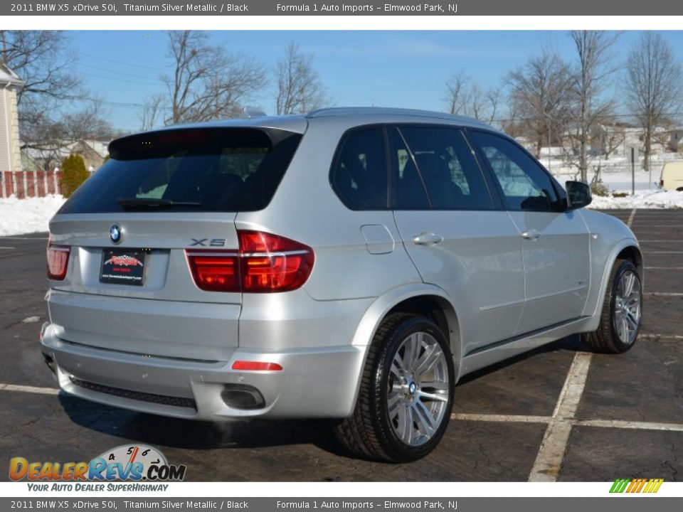 2011 BMW X5 xDrive 50i Titanium Silver Metallic / Black Photo #7