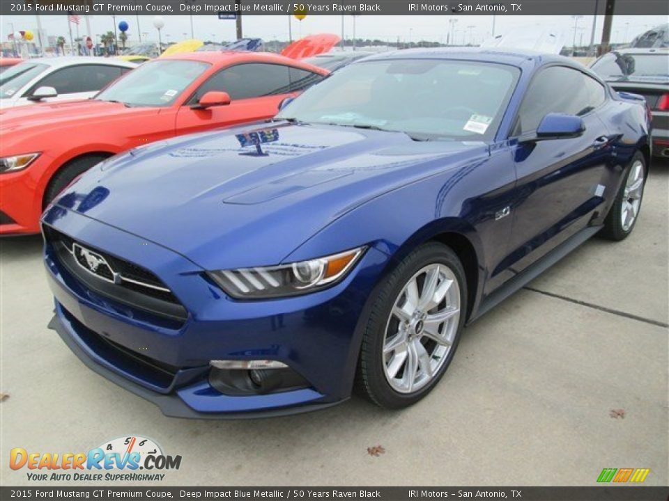 Deep Impact Blue Metallic 2015 Ford Mustang GT Premium Coupe Photo #4