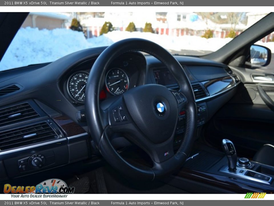 2011 BMW X5 xDrive 50i Titanium Silver Metallic / Black Photo #13