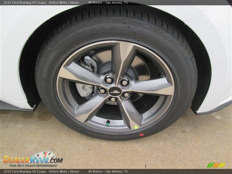 2015 Ford Mustang V6 Coupe Oxford White / Ebony Photo #3