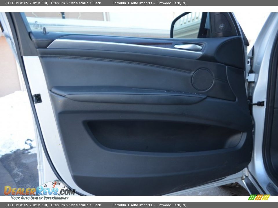 2011 BMW X5 xDrive 50i Titanium Silver Metallic / Black Photo #16