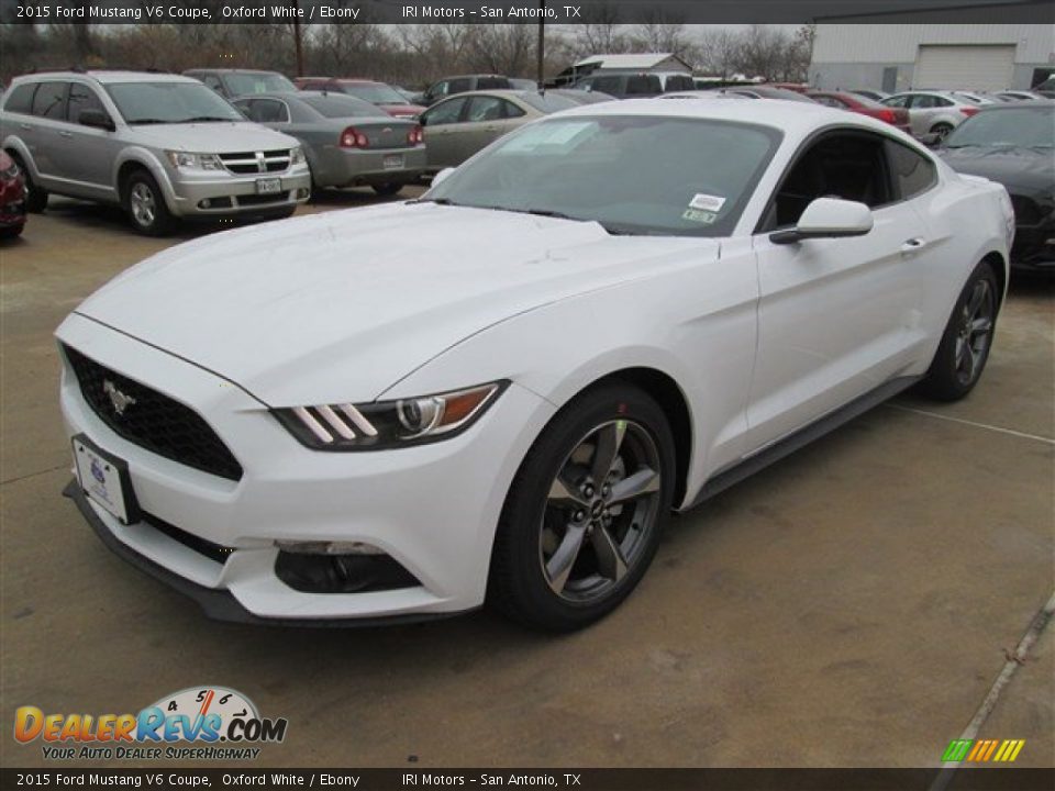 2015 Ford Mustang V6 Coupe Oxford White / Ebony Photo #5
