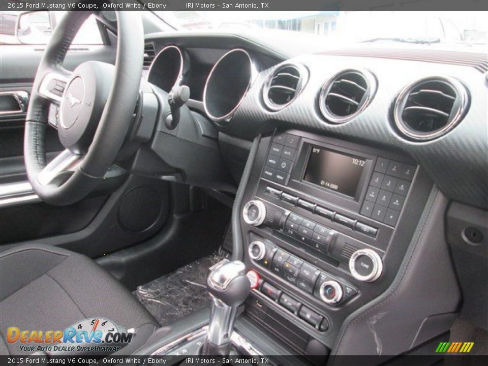 2015 Ford Mustang V6 Coupe Oxford White / Ebony Photo #13