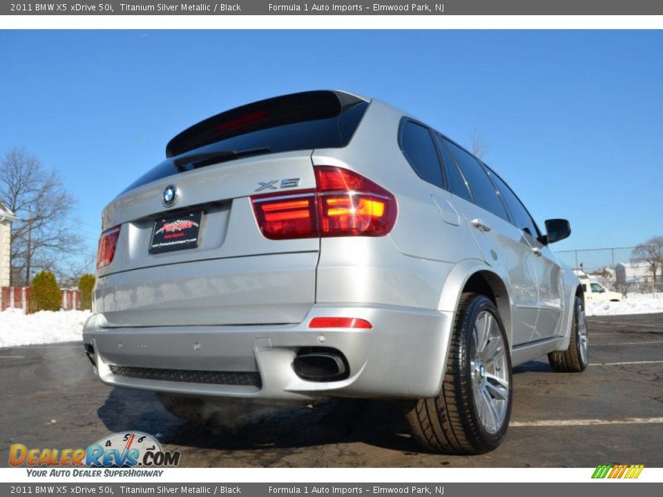 2011 BMW X5 xDrive 50i Titanium Silver Metallic / Black Photo #27