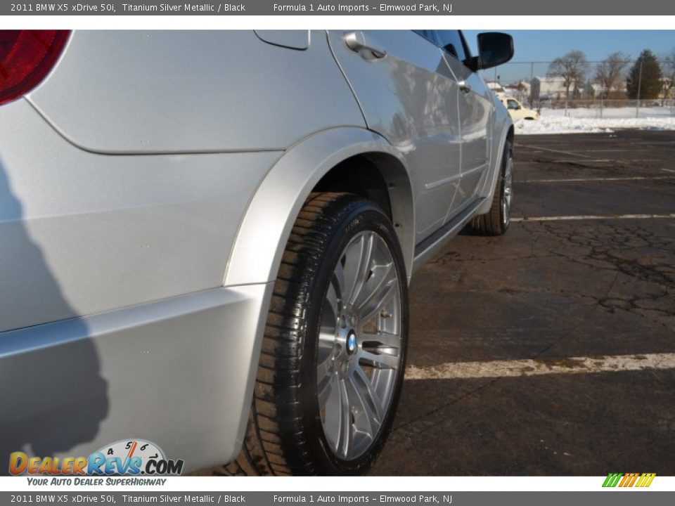 2011 BMW X5 xDrive 50i Titanium Silver Metallic / Black Photo #28