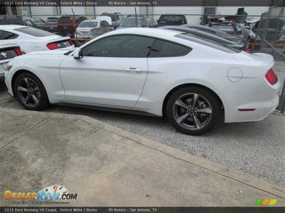 2015 Ford Mustang V6 Coupe Oxford White / Ebony Photo #28