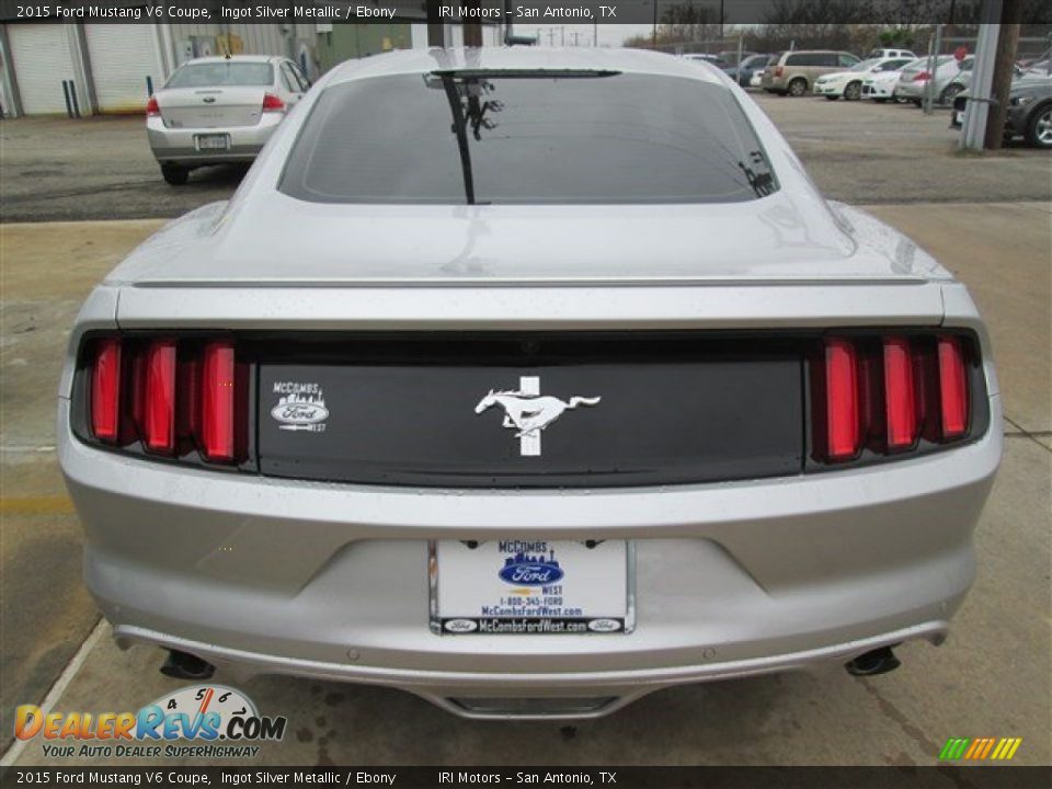 2015 Ford Mustang V6 Coupe Ingot Silver Metallic / Ebony Photo #7
