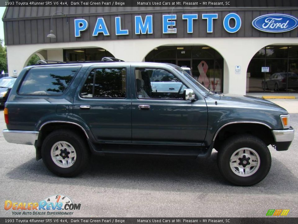 1993 Toyota 4Runner SR5 V6 4x4 Dark Teal Green Pearl / Beige Photo #1