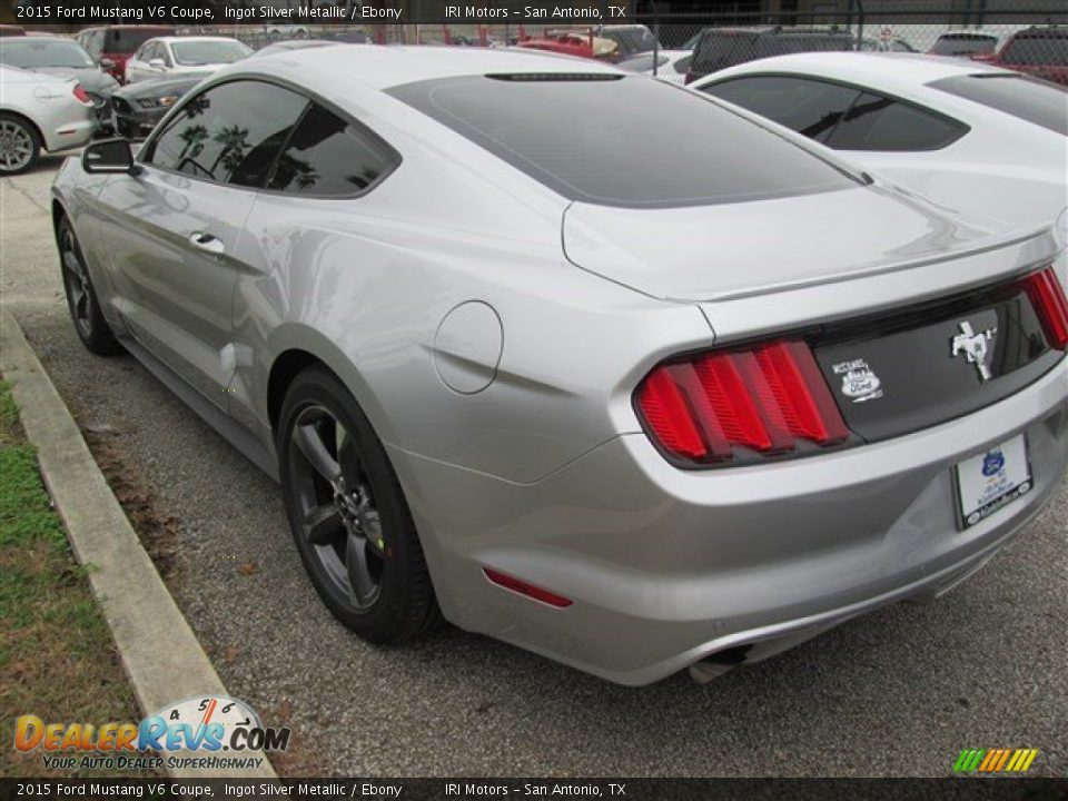 2015 Ford Mustang V6 Coupe Ingot Silver Metallic / Ebony Photo #30
