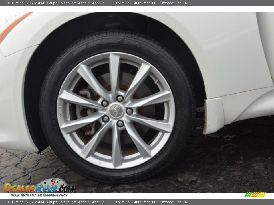 2011 Infiniti G 37 x AWD Coupe Moonlight White / Graphite Photo #16