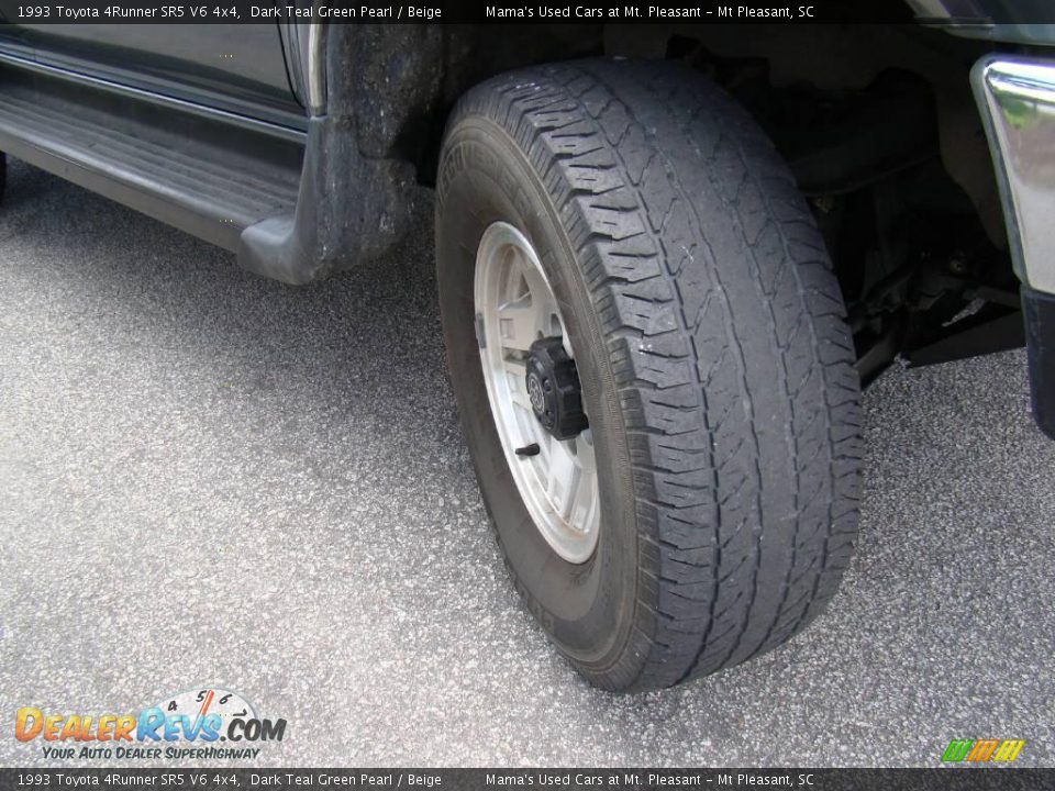 1993 Toyota 4Runner SR5 V6 4x4 Dark Teal Green Pearl / Beige Photo #21