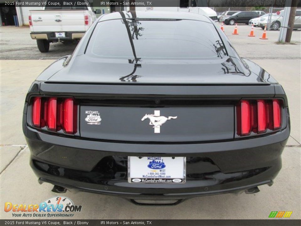 2015 Ford Mustang V6 Coupe Black / Ebony Photo #8