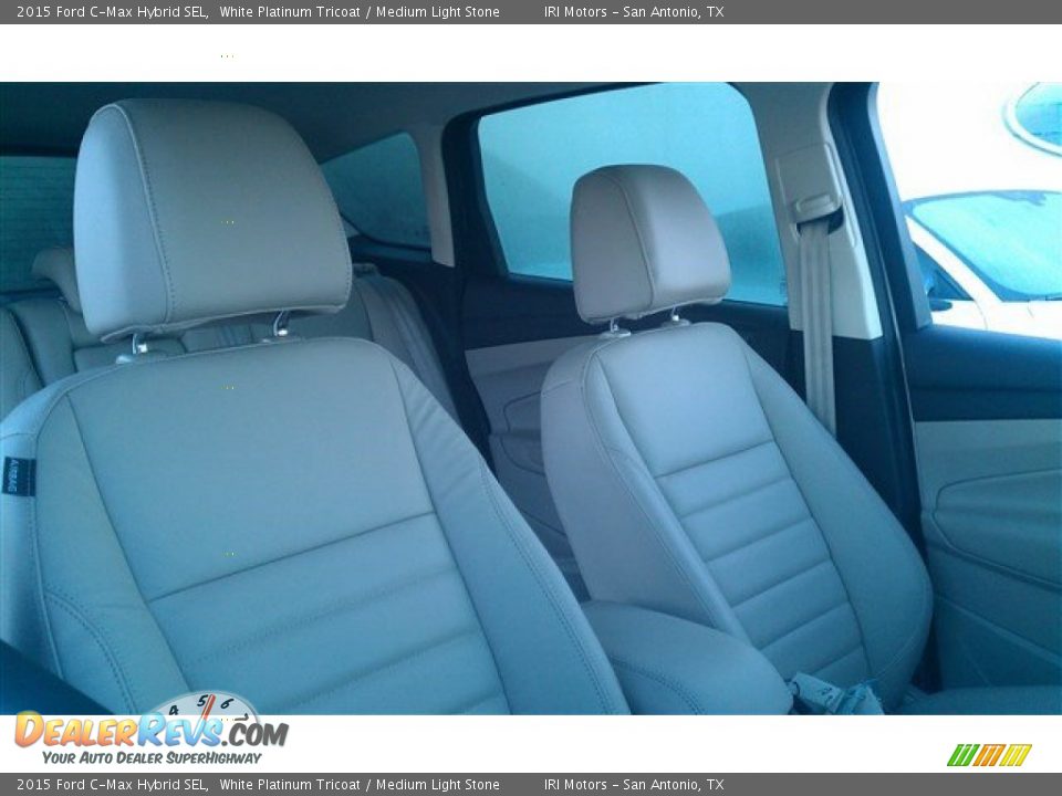2015 Ford C-Max Hybrid SEL White Platinum Tricoat / Medium Light Stone Photo #12