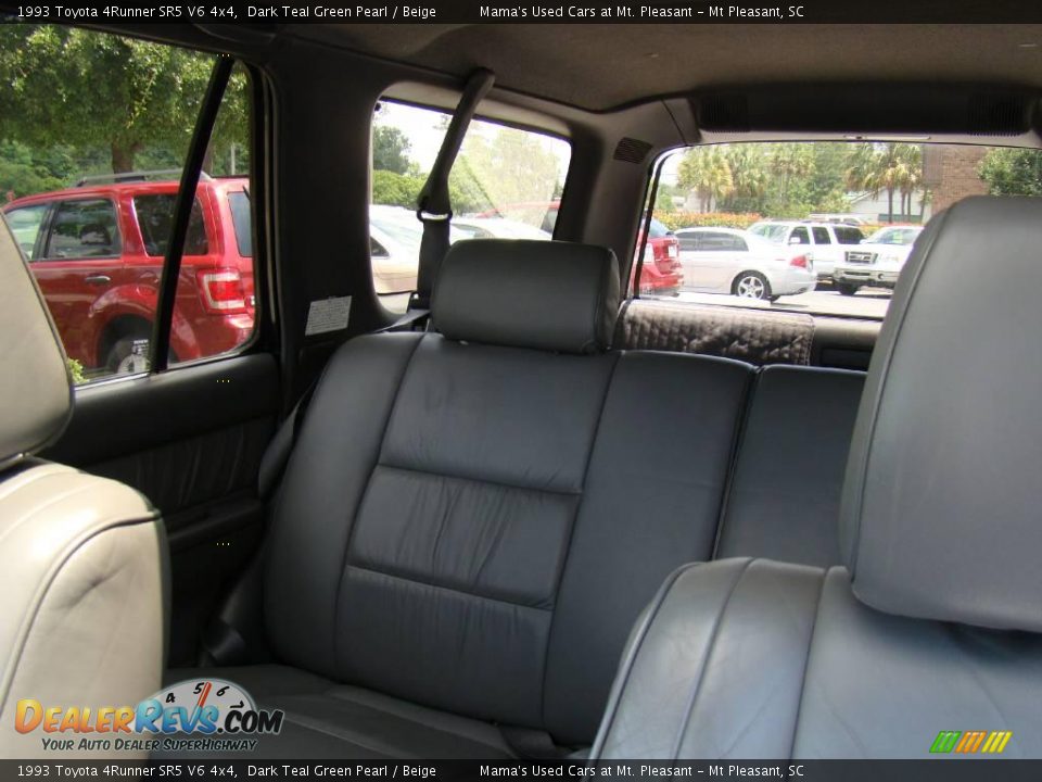 1993 Toyota 4Runner SR5 V6 4x4 Dark Teal Green Pearl / Beige Photo #32