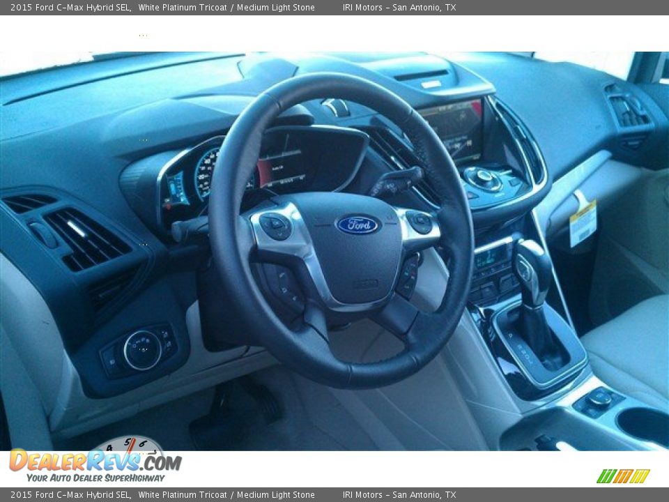 2015 Ford C-Max Hybrid SEL White Platinum Tricoat / Medium Light Stone Photo #21
