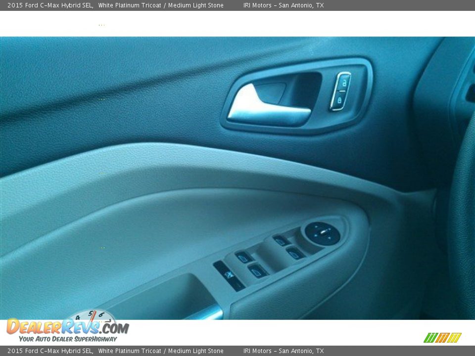 2015 Ford C-Max Hybrid SEL White Platinum Tricoat / Medium Light Stone Photo #24