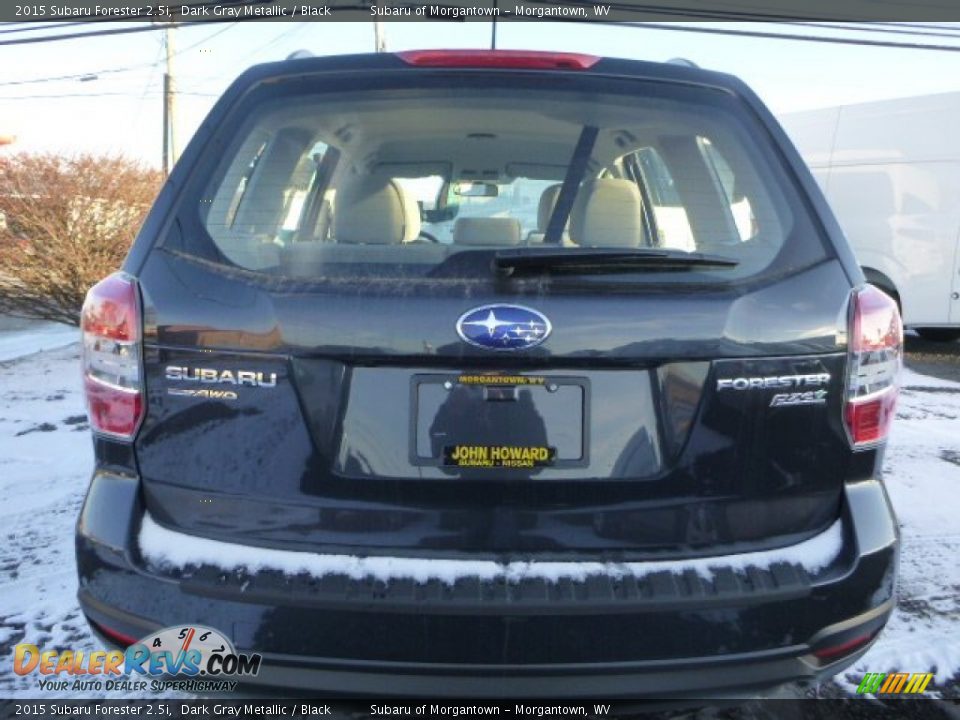 2015 Subaru Forester 2.5i Dark Gray Metallic / Black Photo #4