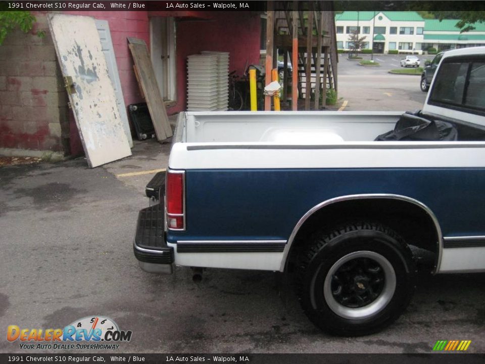 1991 Chevrolet S10 Regular Cab White / Blue Photo #13