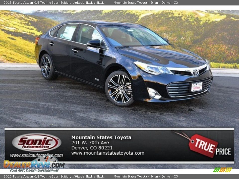 2015 Toyota Avalon XLE Touring Sport Edition Attitude Black / Black Photo #1