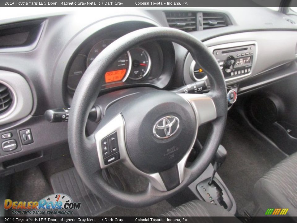 2014 Toyota Yaris LE 5 Door Magnetic Gray Metallic / Dark Gray Photo #15