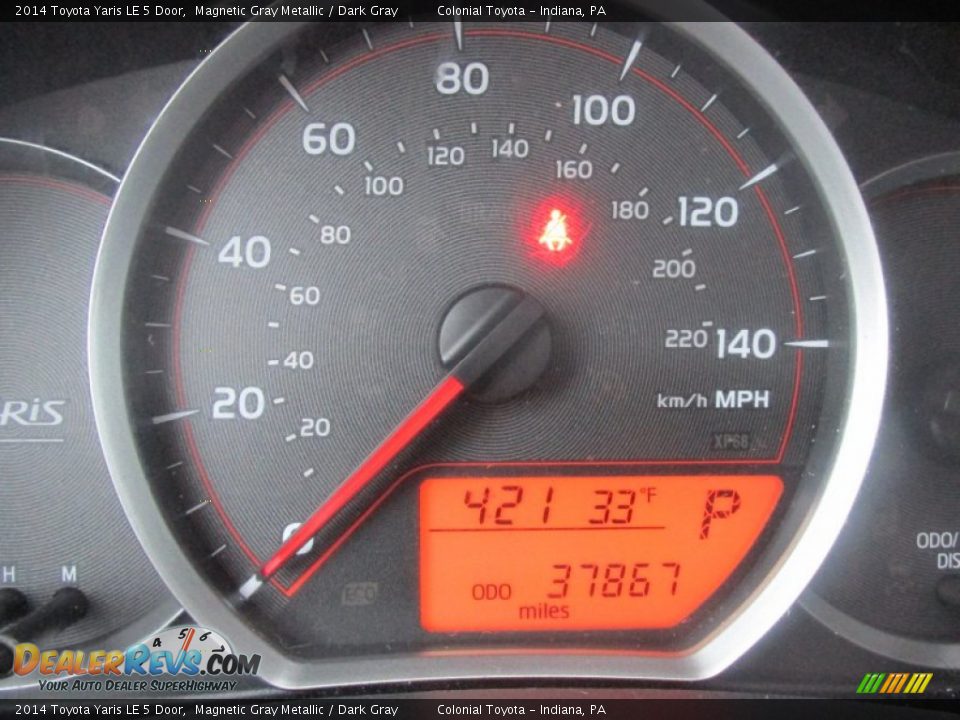 2014 Toyota Yaris LE 5 Door Magnetic Gray Metallic / Dark Gray Photo #20