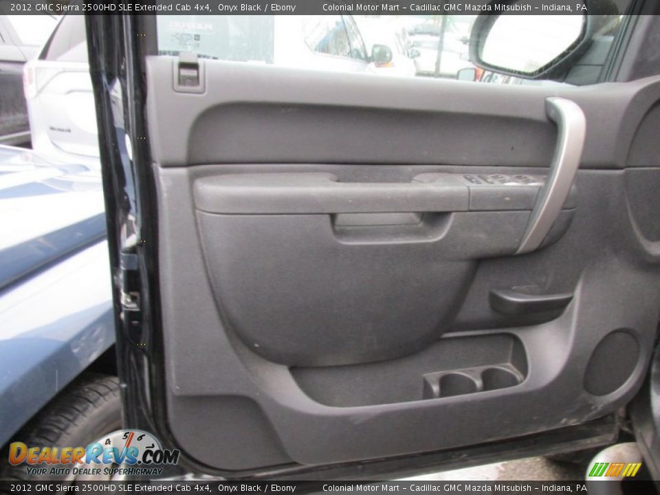 2012 GMC Sierra 2500HD SLE Extended Cab 4x4 Onyx Black / Ebony Photo #6