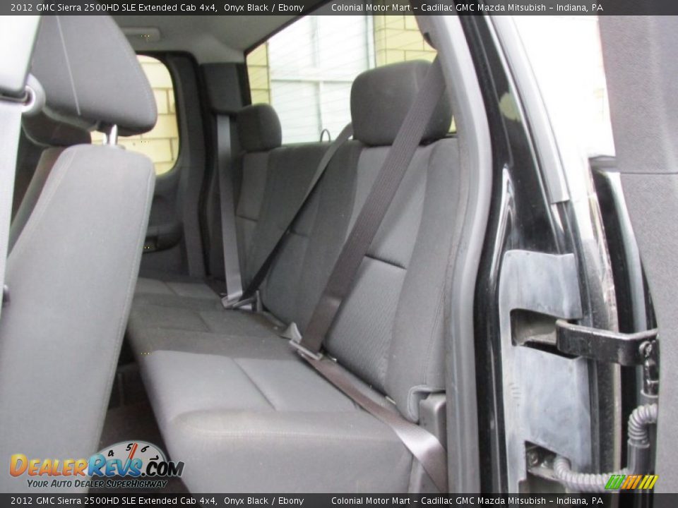 2012 GMC Sierra 2500HD SLE Extended Cab 4x4 Onyx Black / Ebony Photo #8