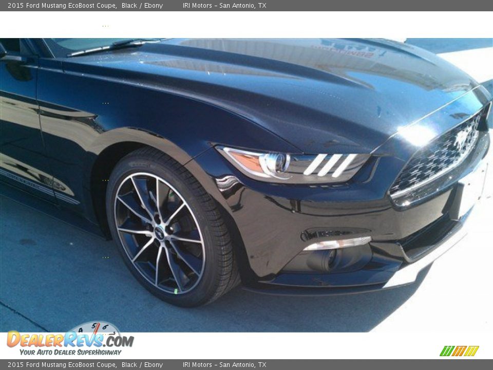2015 Ford Mustang EcoBoost Coupe Black / Ebony Photo #4