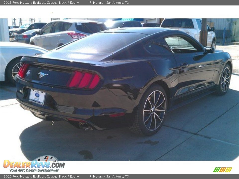 2015 Ford Mustang EcoBoost Coupe Black / Ebony Photo #10