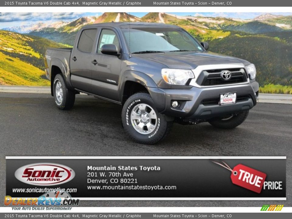 2015 Toyota Tacoma V6 Double Cab 4x4 Magnetic Gray Metallic / Graphite Photo #1