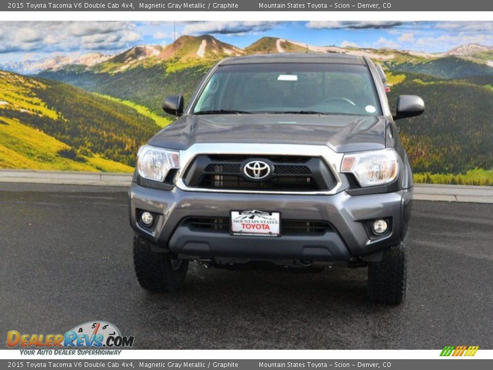 2015 Toyota Tacoma V6 Double Cab 4x4 Magnetic Gray Metallic / Graphite Photo #2