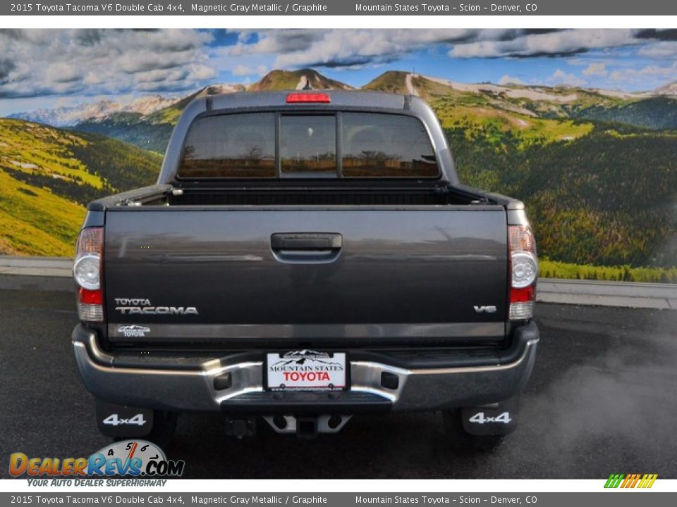 2015 Toyota Tacoma V6 Double Cab 4x4 Magnetic Gray Metallic / Graphite Photo #4