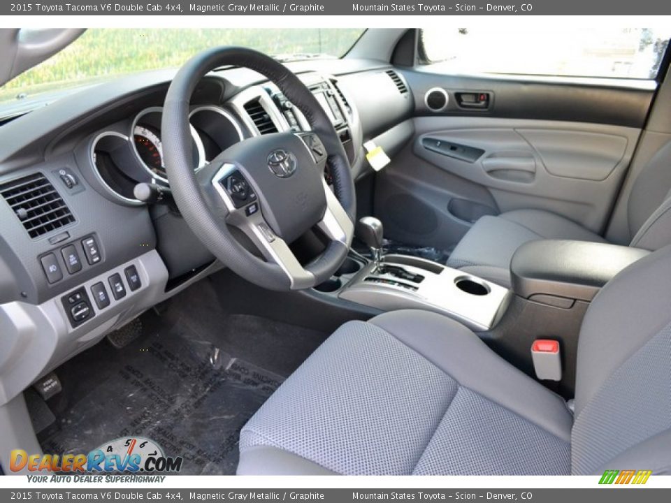 2015 Toyota Tacoma V6 Double Cab 4x4 Magnetic Gray Metallic / Graphite Photo #5