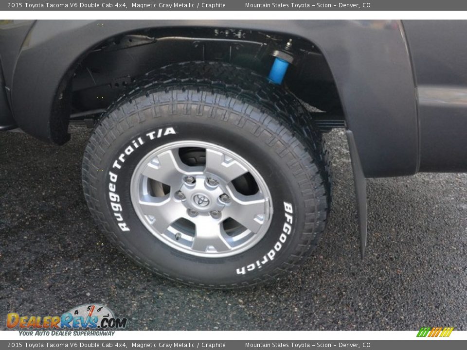 2015 Toyota Tacoma V6 Double Cab 4x4 Magnetic Gray Metallic / Graphite Photo #9