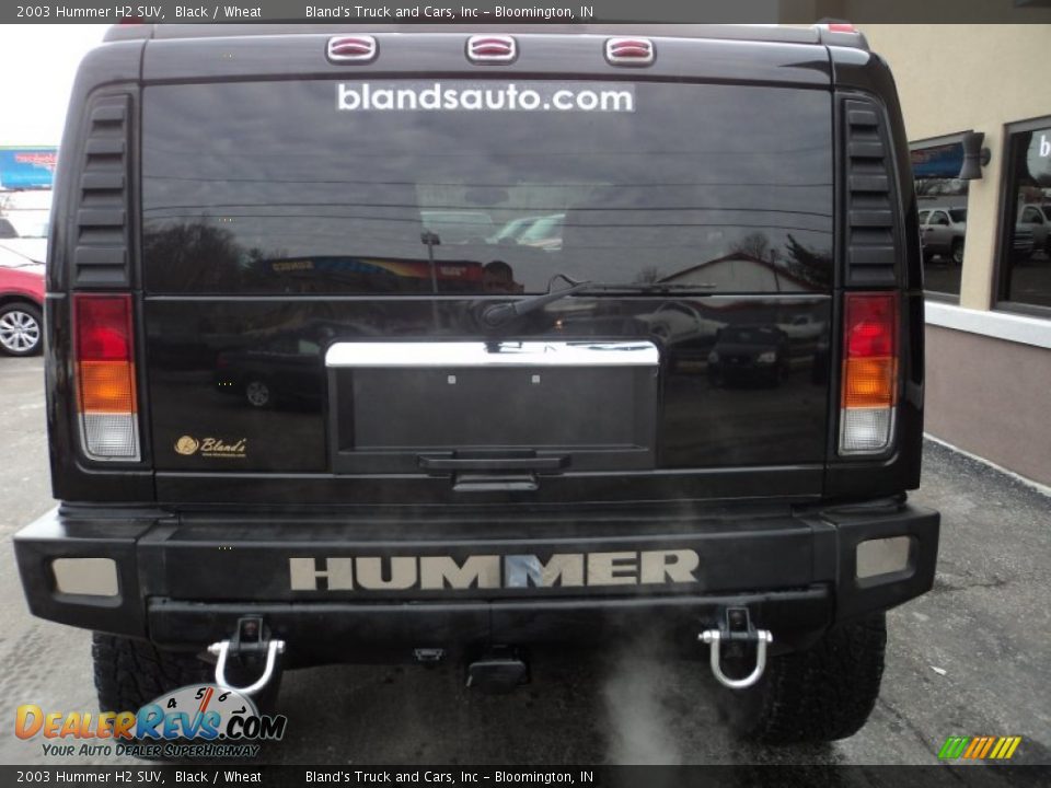 2003 Hummer H2 SUV Black / Wheat Photo #32