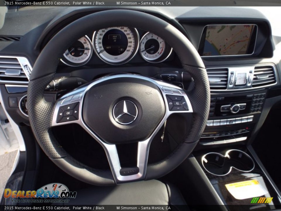 2015 Mercedes-Benz E 550 Cabriolet Steering Wheel Photo #7