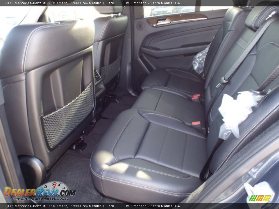 2015 Mercedes-Benz ML 350 4Matic Steel Grey Metallic / Black Photo #8
