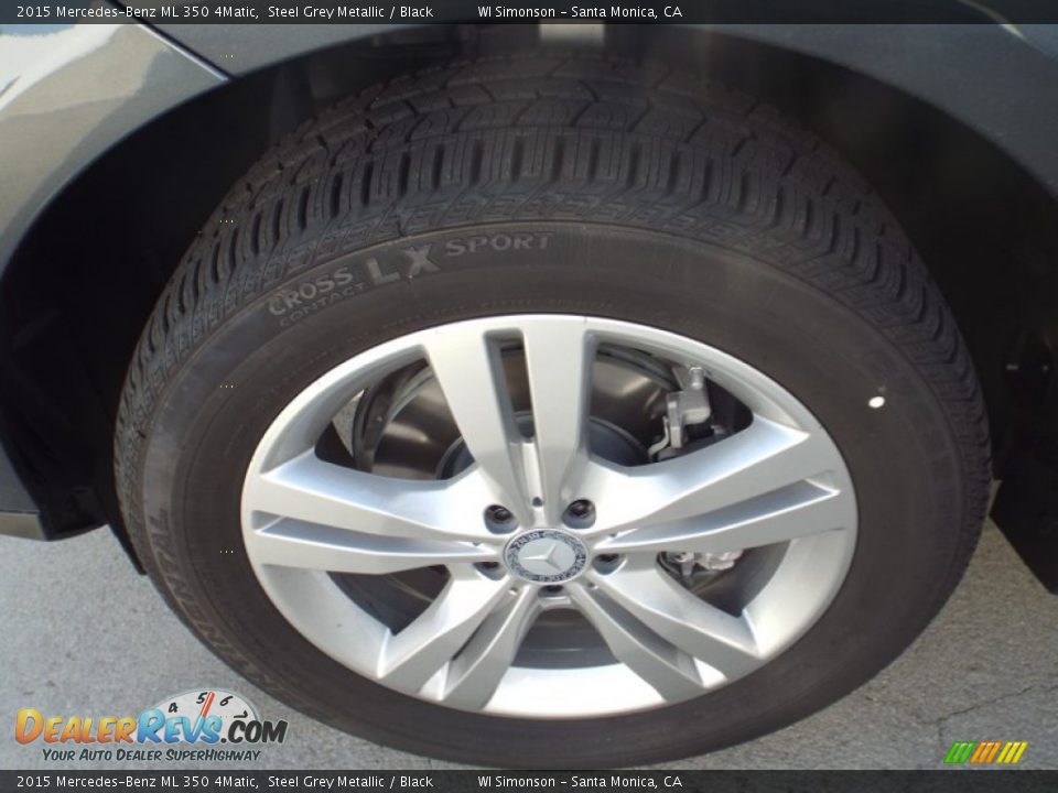 2015 Mercedes-Benz ML 350 4Matic Steel Grey Metallic / Black Photo #10