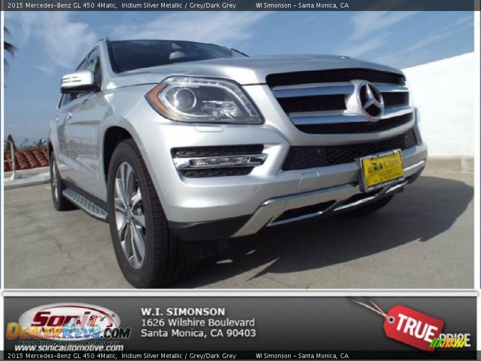 2015 Mercedes-Benz GL 450 4Matic Iridium Silver Metallic / Grey/Dark Grey Photo #1