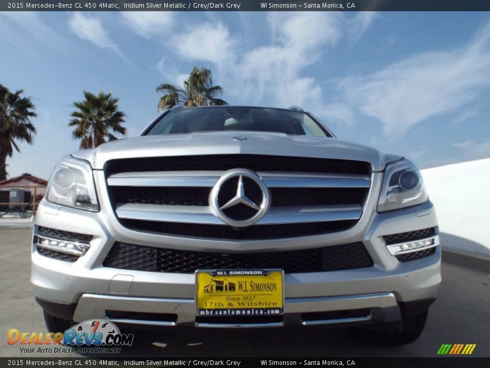 2015 Mercedes-Benz GL 450 4Matic Iridium Silver Metallic / Grey/Dark Grey Photo #2