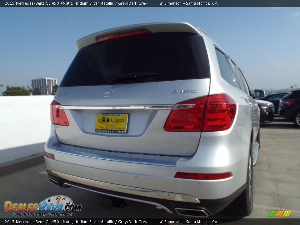 2015 Mercedes-Benz GL 450 4Matic Iridium Silver Metallic / Grey/Dark Grey Photo #4