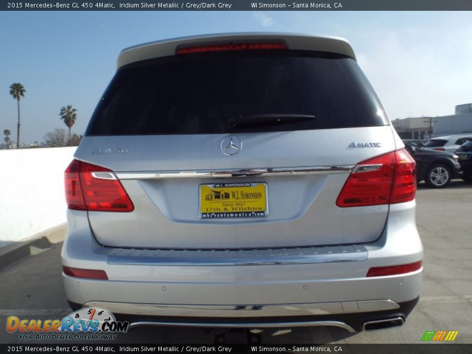 2015 Mercedes-Benz GL 450 4Matic Iridium Silver Metallic / Grey/Dark Grey Photo #5