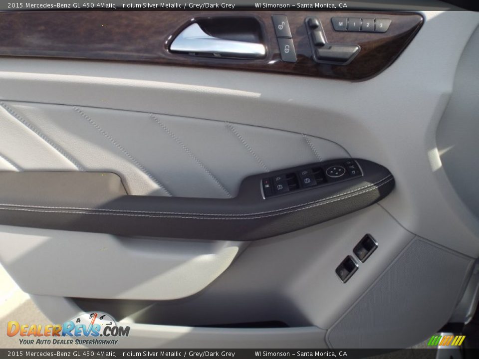 2015 Mercedes-Benz GL 450 4Matic Iridium Silver Metallic / Grey/Dark Grey Photo #6