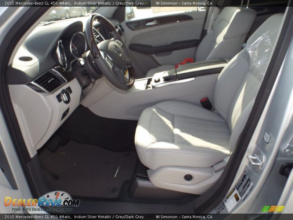 2015 Mercedes-Benz GL 450 4Matic Iridium Silver Metallic / Grey/Dark Grey Photo #7