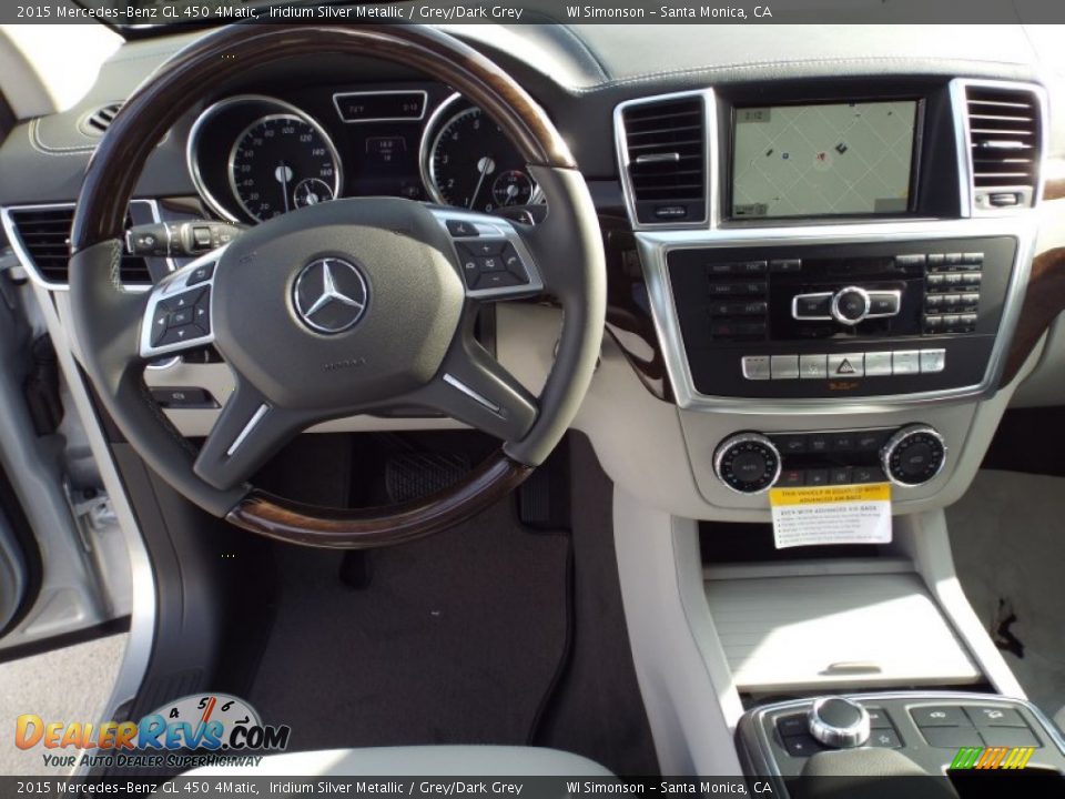 2015 Mercedes-Benz GL 450 4Matic Iridium Silver Metallic / Grey/Dark Grey Photo #9