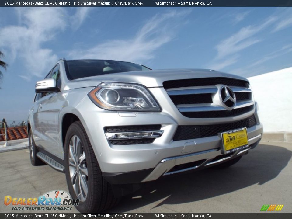 2015 Mercedes-Benz GL 450 4Matic Iridium Silver Metallic / Grey/Dark Grey Photo #11