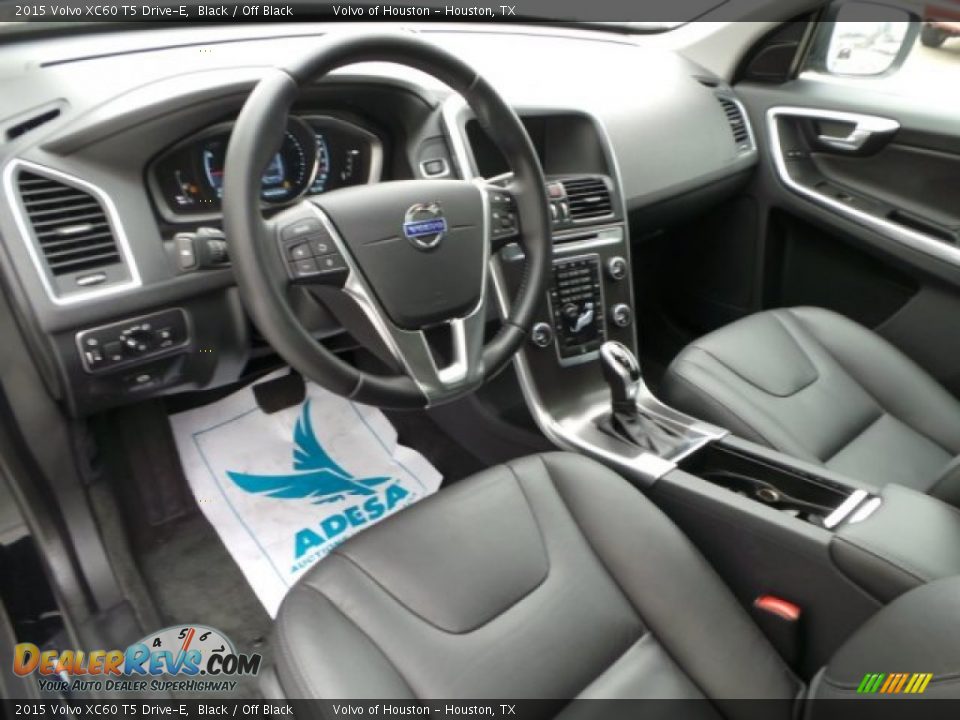 2015 Volvo XC60 T5 Drive-E Black / Off Black Photo #8