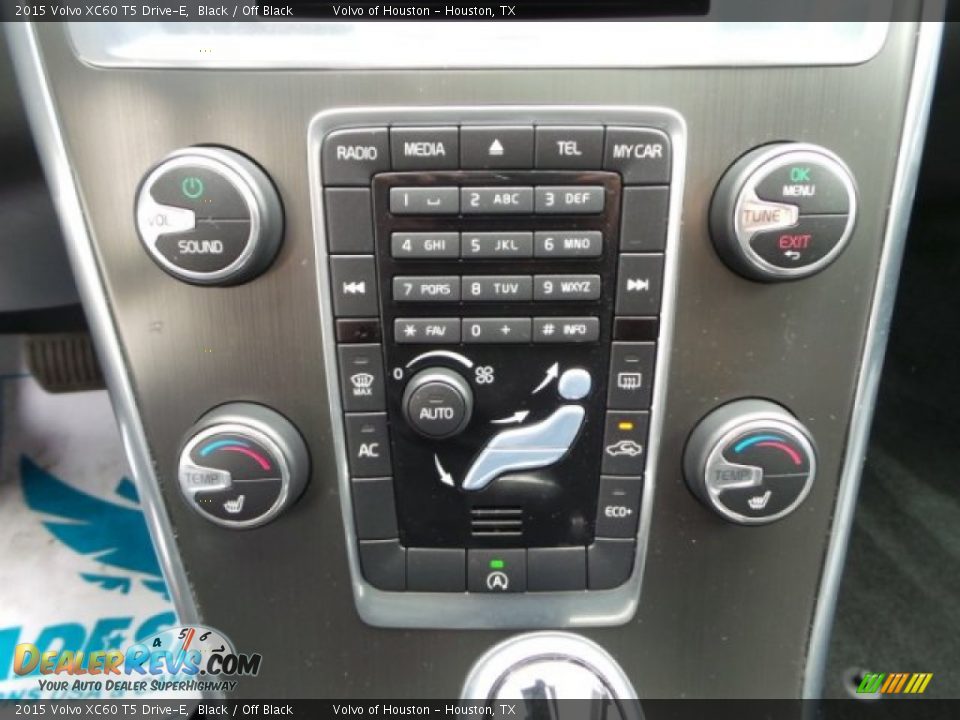 2015 Volvo XC60 T5 Drive-E Black / Off Black Photo #16