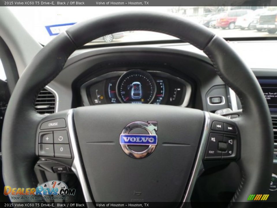 2015 Volvo XC60 T5 Drive-E Black / Off Black Photo #19