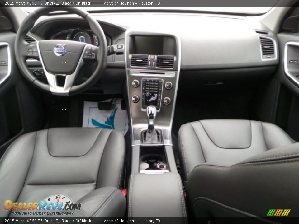2015 Volvo XC60 T5 Drive-E Black / Off Black Photo #23
